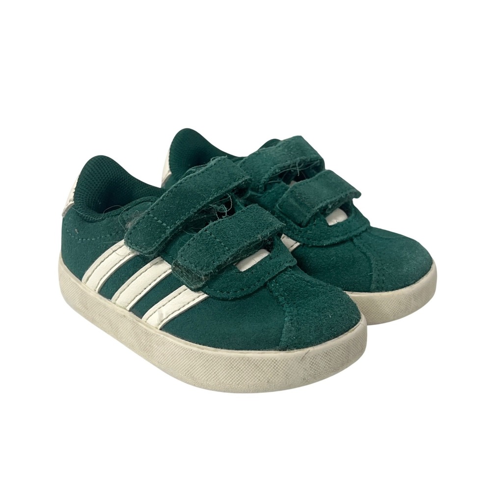 Adidas Simbas Green White Toddler 5 Sneakers Shoes Streetwear Athletic Preppy
